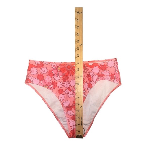 Shein Pink Floral Print High Waisted Bikini Set, Medium - Picture 8 of 10